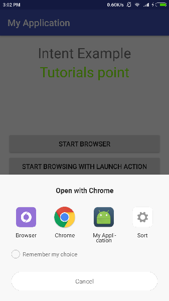 Android Two Activities