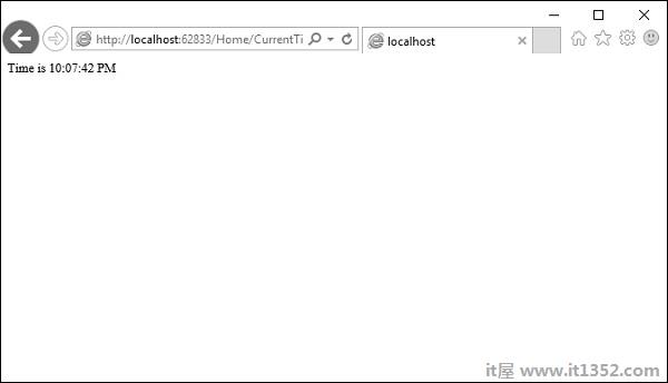 Localhost Home CurrentTime