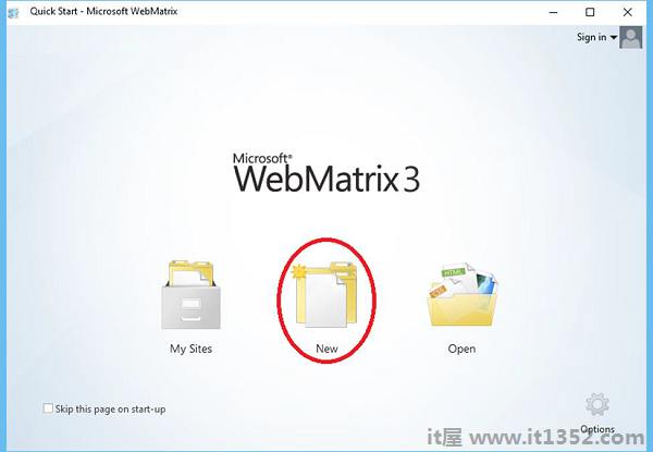 Project WebMatrix
