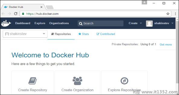 登录Docker Hub