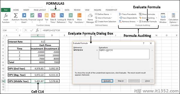 Evaluating Formula