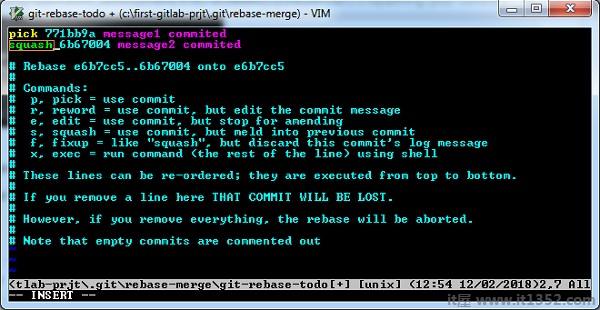GitLab Squashing Commits