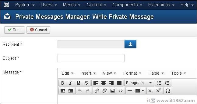 Joomla Private Messages 