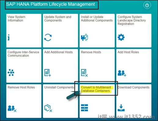 SAP HANA平台生命周期管理