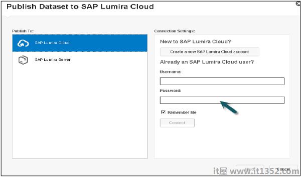 发布SAP Lumira Cloud Step2 