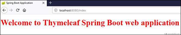  Spring Boot Thymleaf Web应用程序